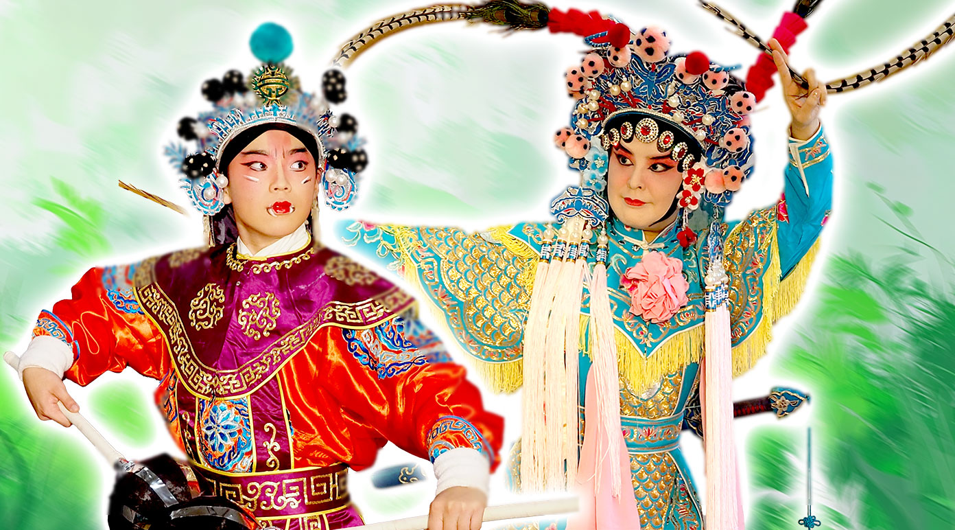 扈家荘(こかそう)(扈三娘:樋口理世、王英:野口友椰)